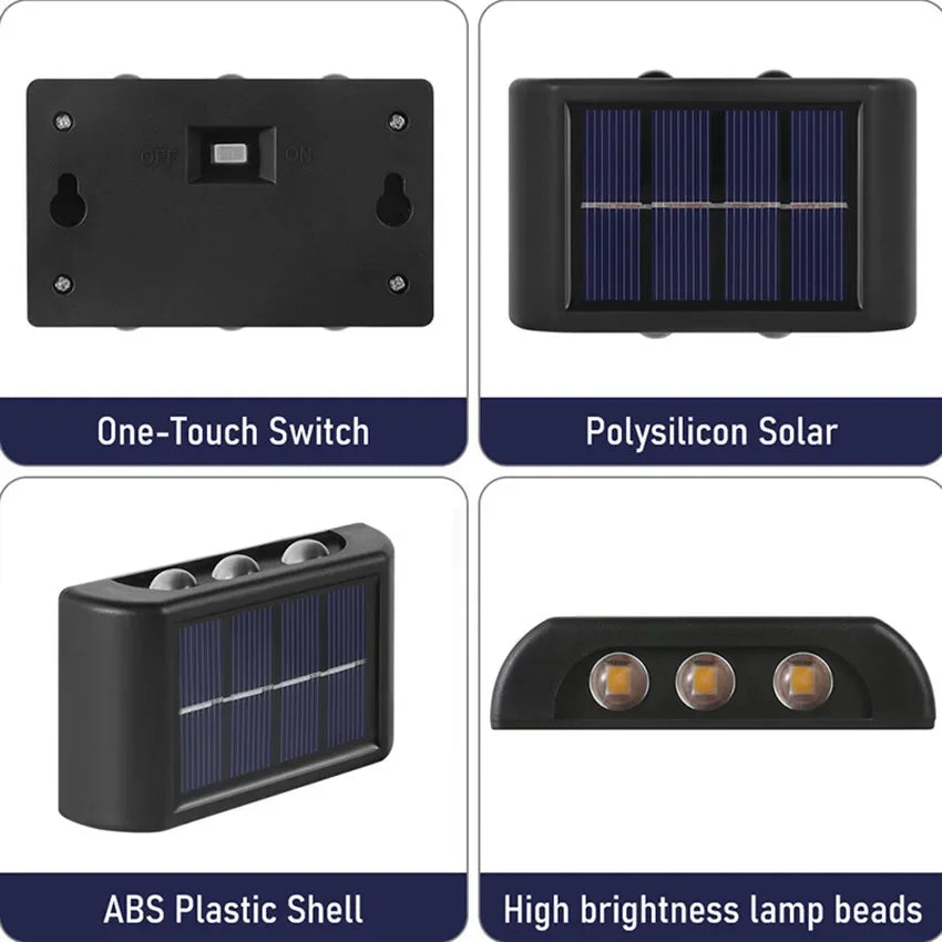 Solar Up & Down Wall Light, view 3