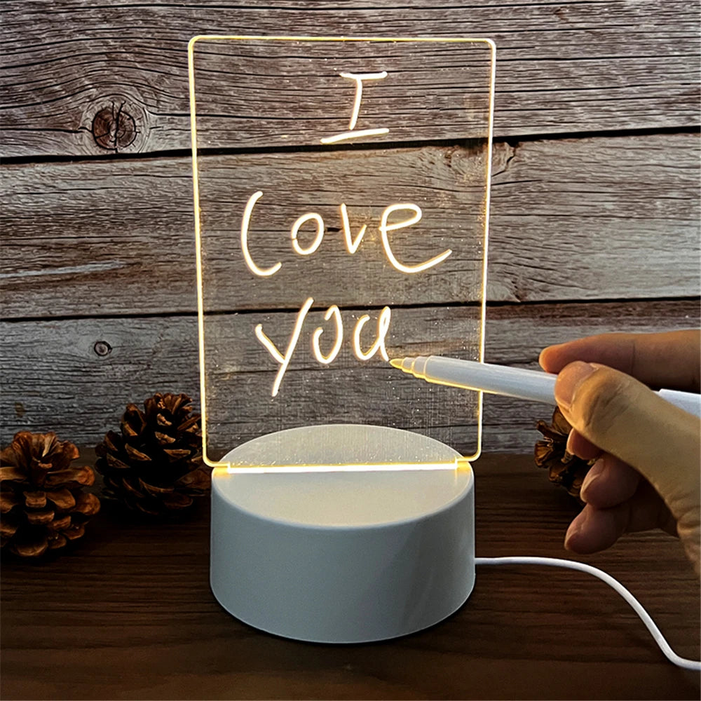 LED Message Board Night Light by Dar Aura