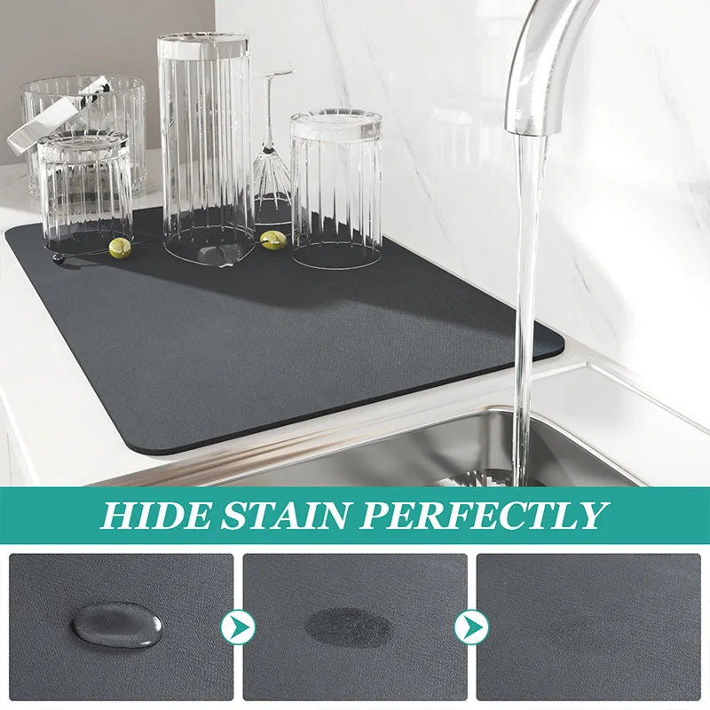 Quick-Dry Absorbent Dish Mat, view 3