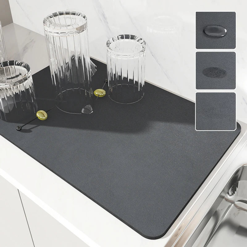 Quick-Dry Absorbent Dish Mat, view 4