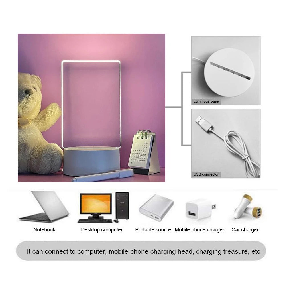 LED Message Board Night Light, view 6