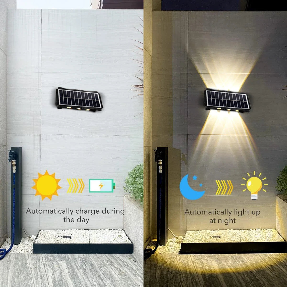 Solar Up & Down Wall Light, view 4