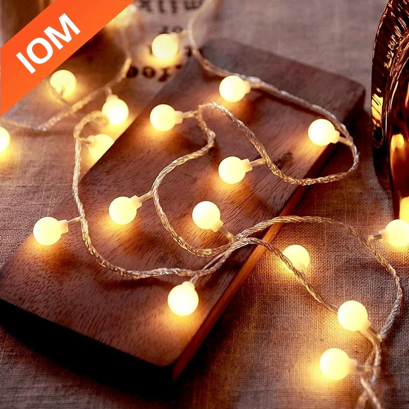 LED Ball Fairy String Lights by Dar Aura